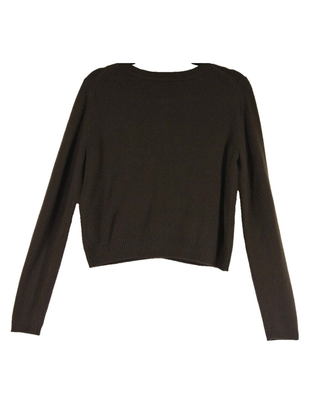 NEW, Reformation Clara Cashmere Crew Cardigan in Brown Sz M #S7620 - Picture 4 of 7